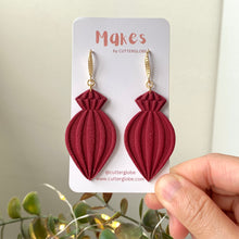 Load image into Gallery viewer, Pleated Christmas Dangles | More Designs
