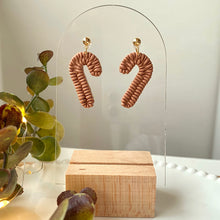 Load image into Gallery viewer, Winter Faux Rattan Dangles | More Designs
