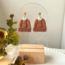 Load image into Gallery viewer, Winter Faux Rattan Dangles | More Designs
