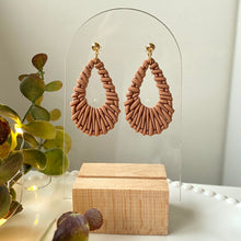 Load image into Gallery viewer, Winter Faux Rattan Dangles | More Designs
