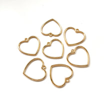 Load image into Gallery viewer, Heart Bezel Charm (10 pcs)
