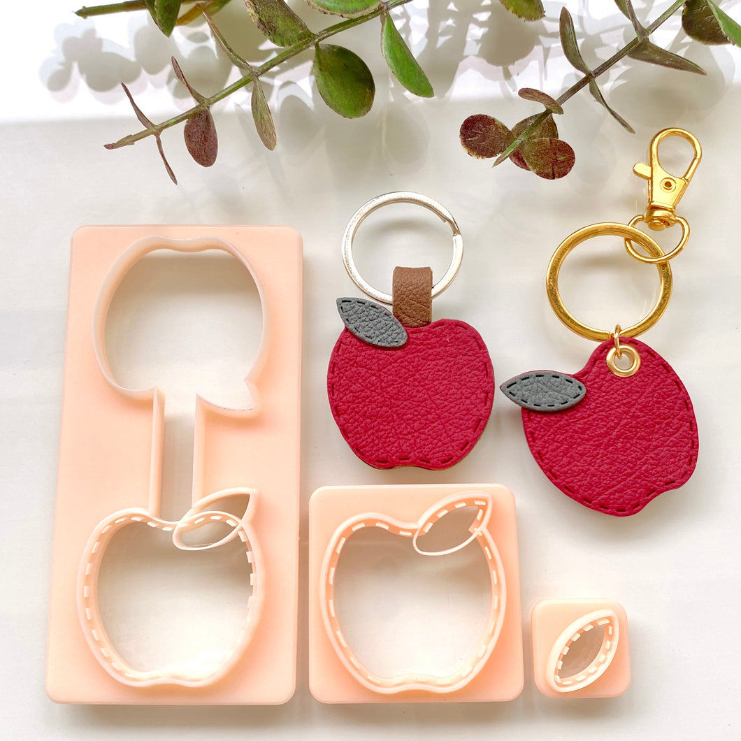 Apple Stitch Keychain