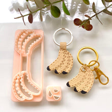 Load image into Gallery viewer, Banana Stitch Keychain
