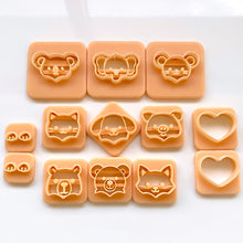 Load image into Gallery viewer, Animal Peekaboo Heart Cutters Bundle of 9 (13 Cutters)
