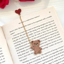 Load image into Gallery viewer, Teddy Bear Heart Balloon Bookmark
