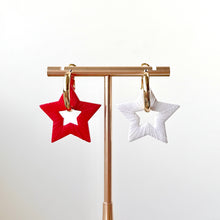 Load image into Gallery viewer, Red White Star Hoops
