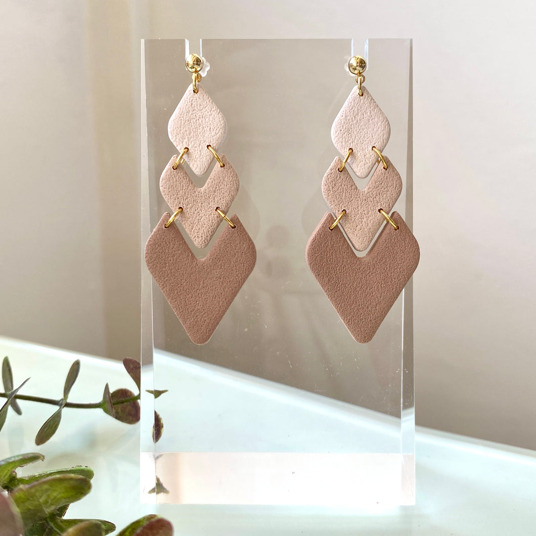 Triple Pointy Drop Dangles