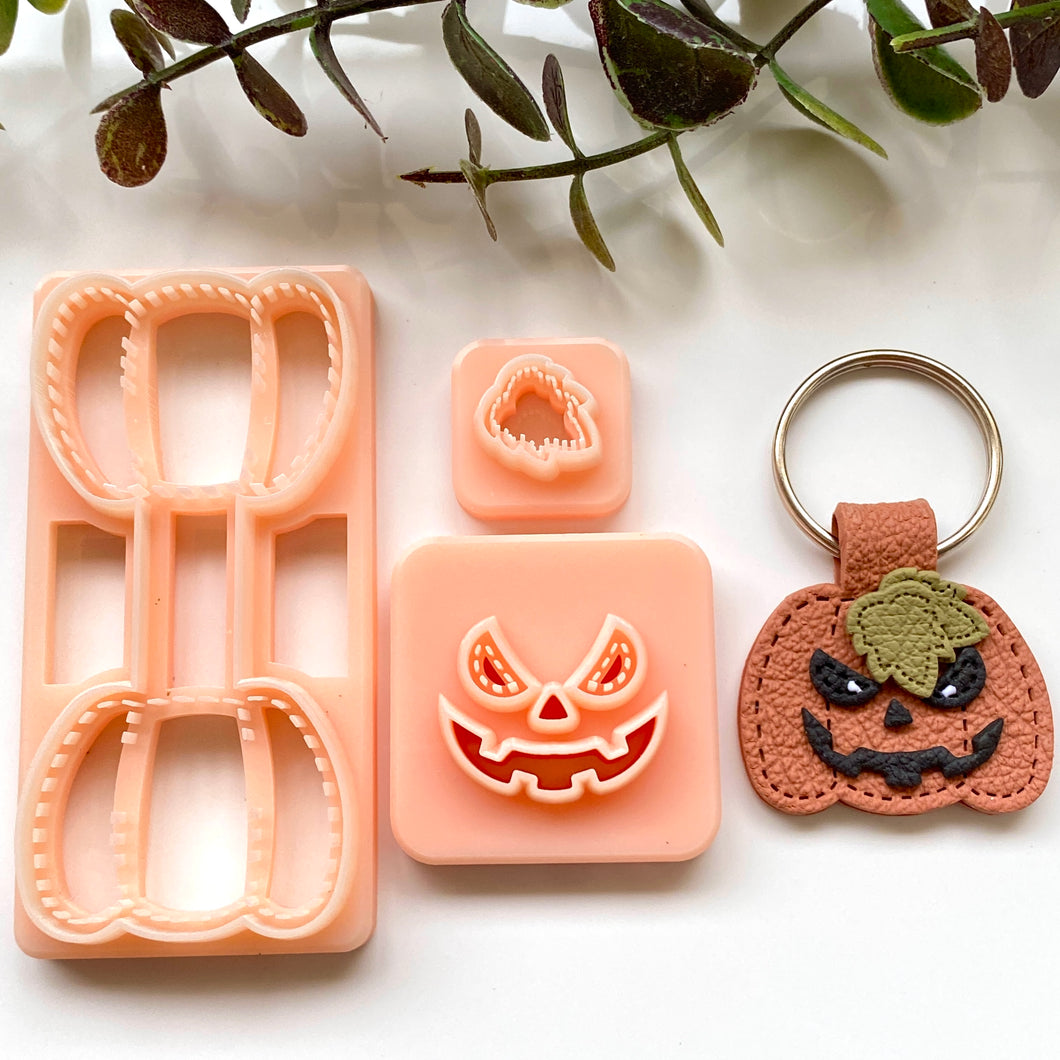 Pumpkin Stitch Keychain Set