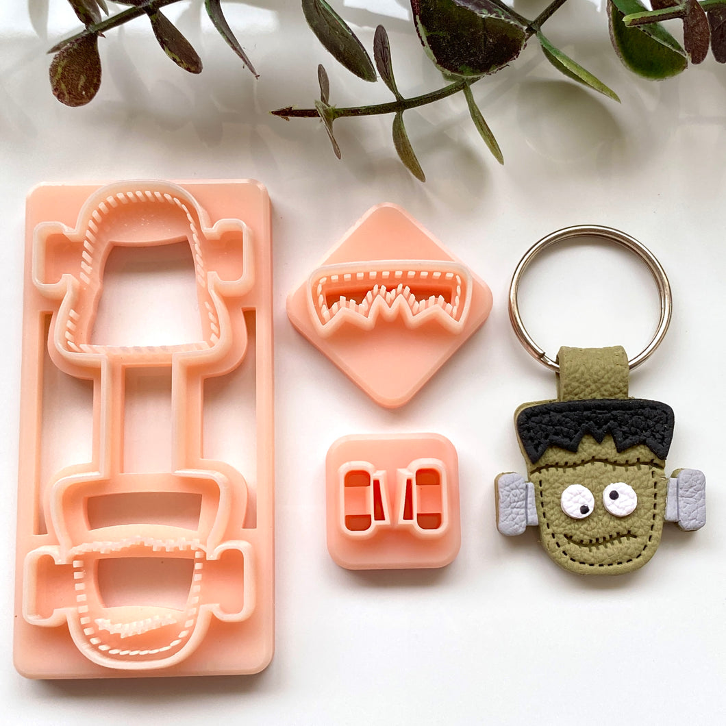 Frankenstein Stitch Keychain Set