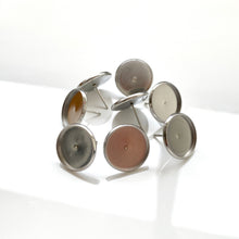 Load image into Gallery viewer, Blank Stud Base (10 pcs) | SILVER

