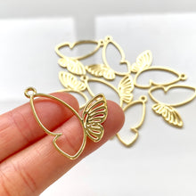 Load image into Gallery viewer, Butterfly Bezel Charm (10 pcs)
