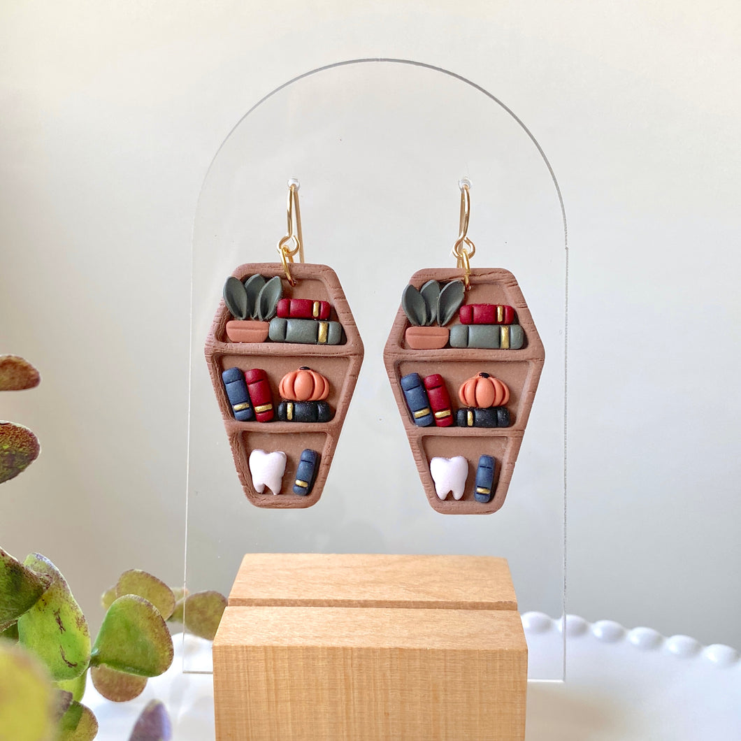Coffin Bookshelf Dangles