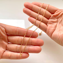Load image into Gallery viewer, Box Middle Rings Necklace Chain (1 pc)
