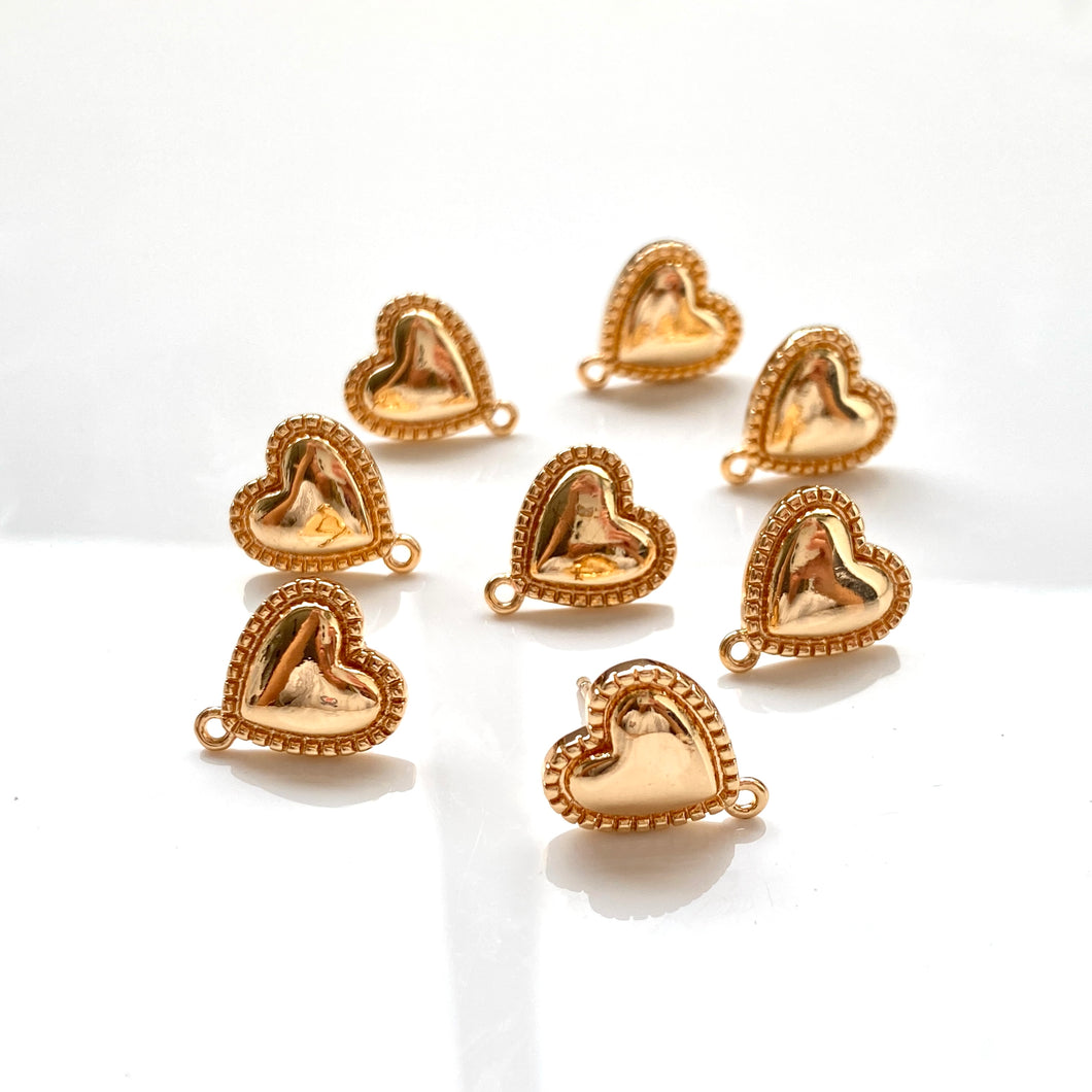 Solid Fancy Heart Post (10 pcs)