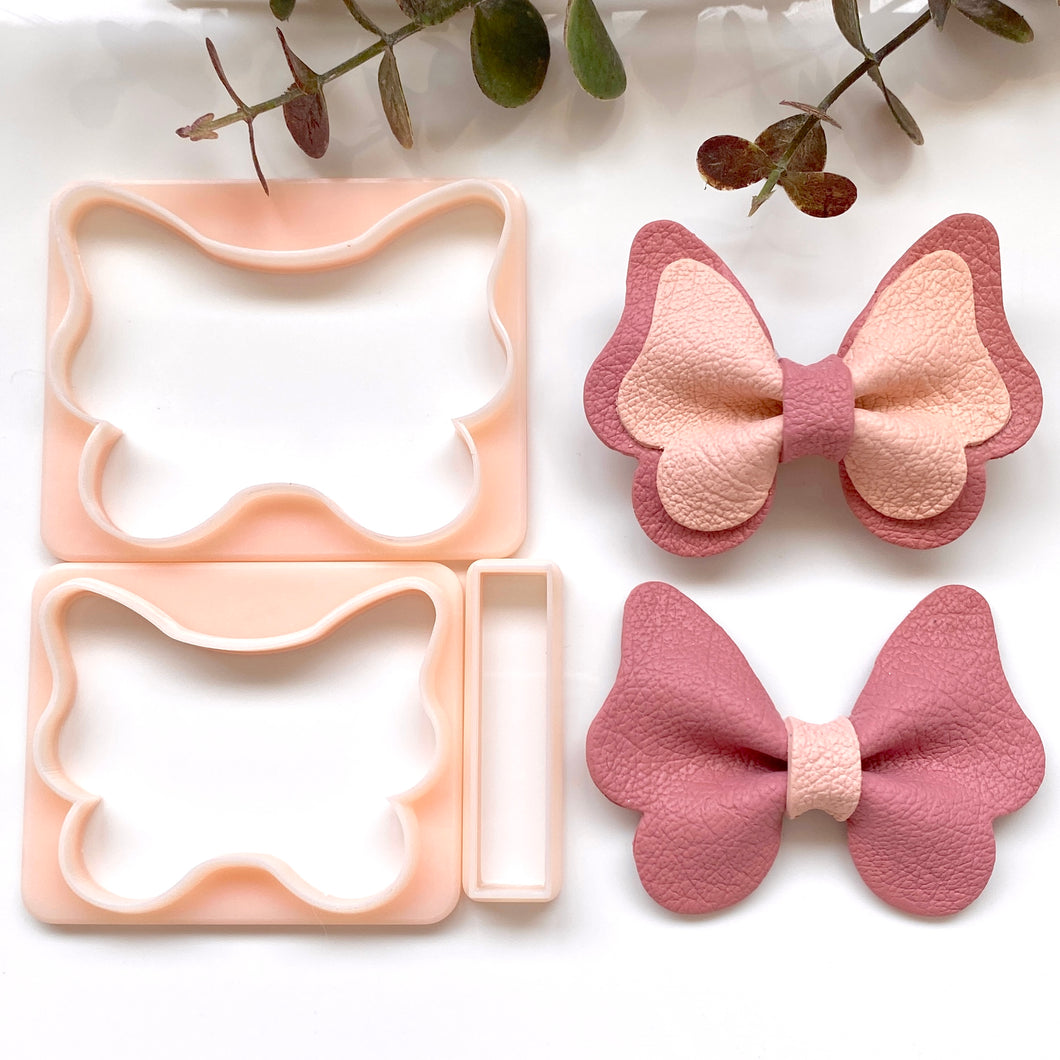 Butterfly Crease Bow Hair Clip