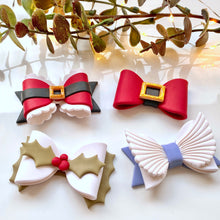 Load image into Gallery viewer, Christmas Bow Hair Clips Bundle of 4 (16 Cutters)
