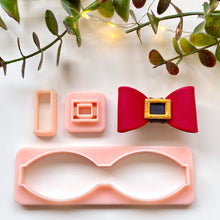 Load image into Gallery viewer, Simple Santa Bow Hair Clip
