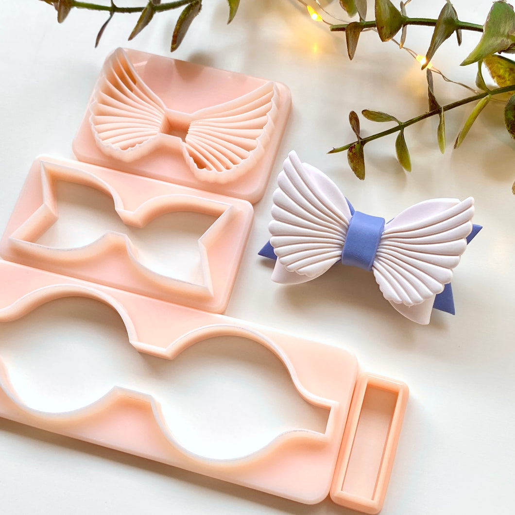 Angel Wings Bow Hair Clip