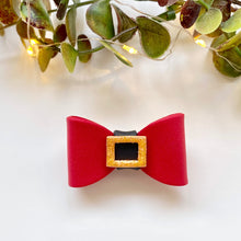 Load image into Gallery viewer, Simple Santa Bow Hair Clip
