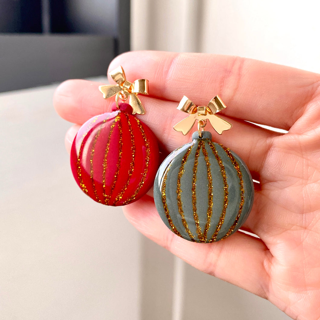 Sparkly Round Ornament Dangles