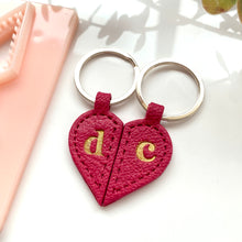 Load image into Gallery viewer, Heart Halves Stitch Keychain
