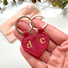 Load image into Gallery viewer, Heart Halves Stitch Keychain
