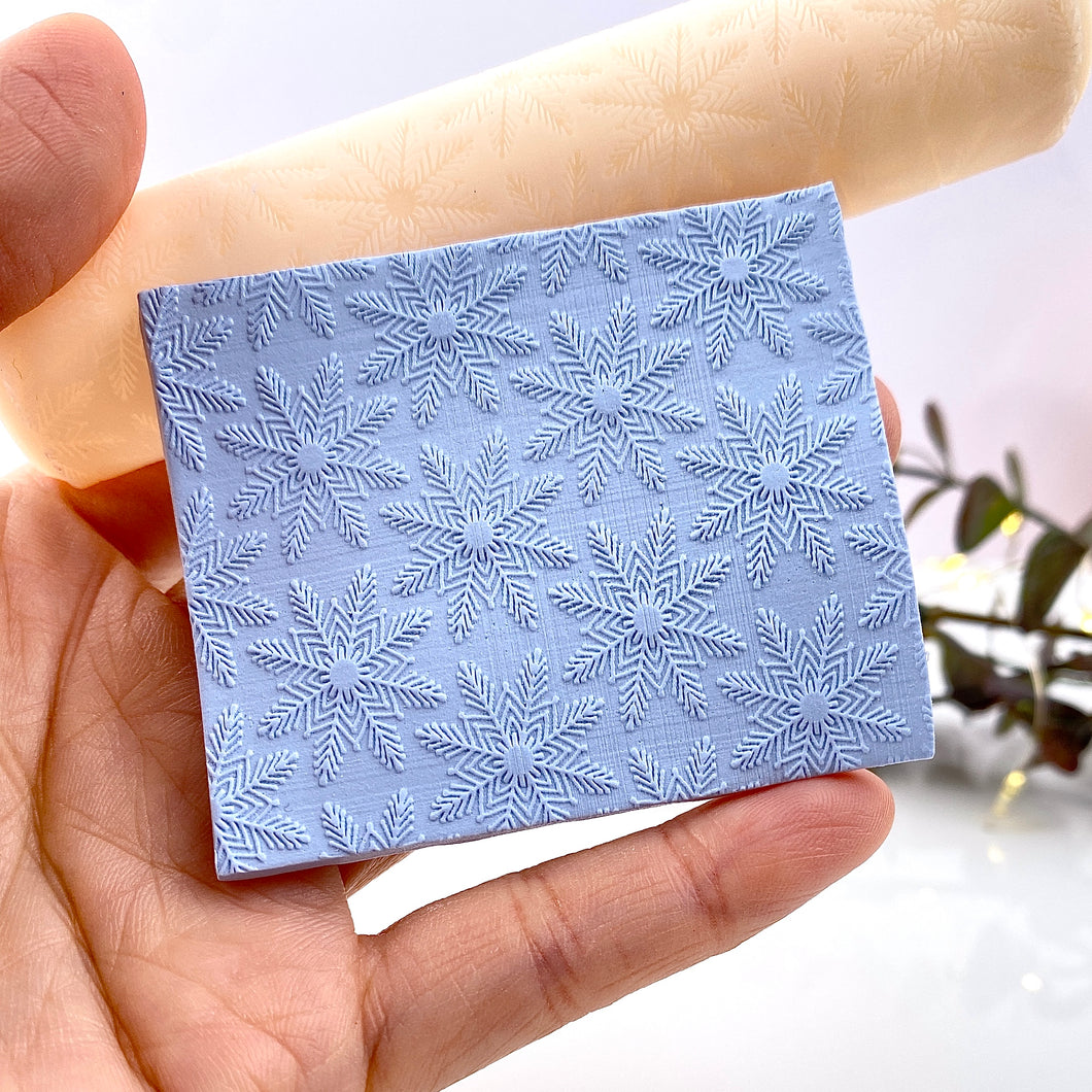 Intricate Snowflake Texture Roller