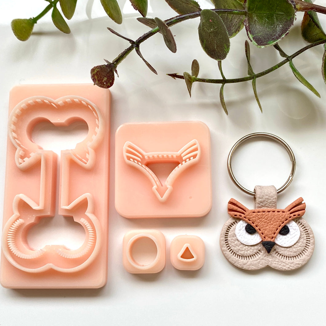 Owl Stitch Keychain Set