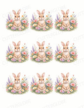 Load image into Gallery viewer, Rabbit 008 Transfer (Floral)
