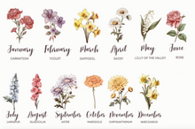 Load image into Gallery viewer, Spring 009 Transfer (Indiv Birth Flowers)
