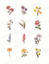 Load image into Gallery viewer, Spring 009 Transfer (Indiv Birth Flowers)
