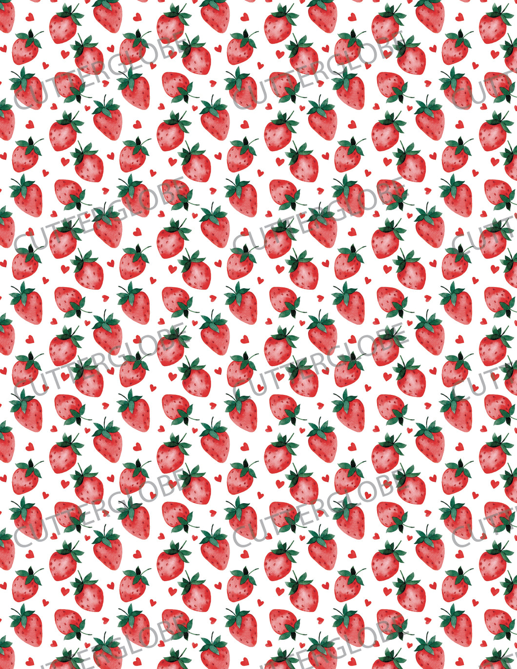 Strawberry 004 Transfer (Hearts)