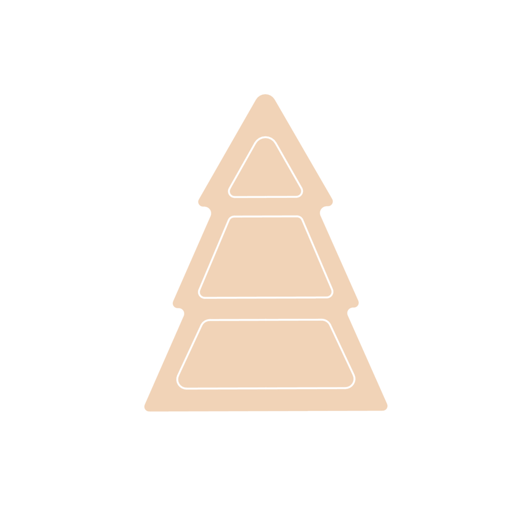 Three Level Christmas Tree Shelf