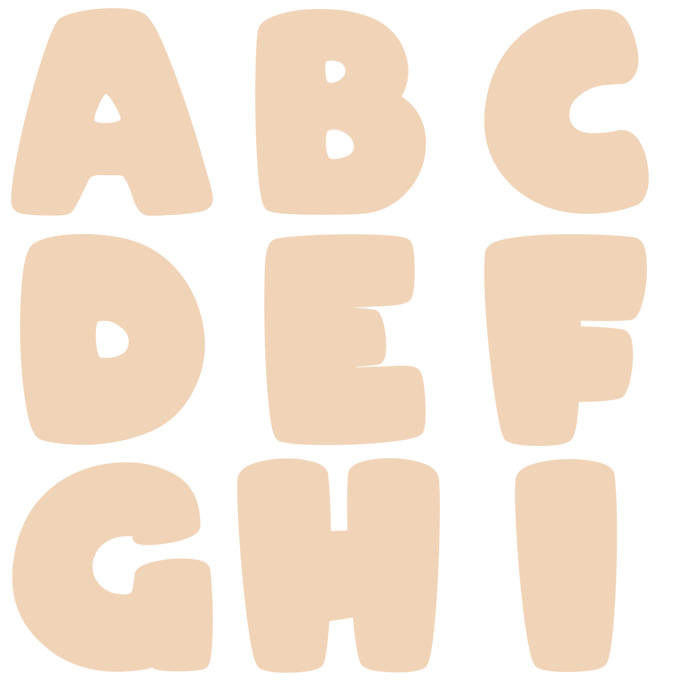 Bubble Alphabet