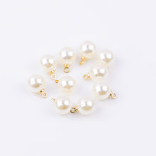 Load image into Gallery viewer, Circle Pearl Charm (10 pcs)
