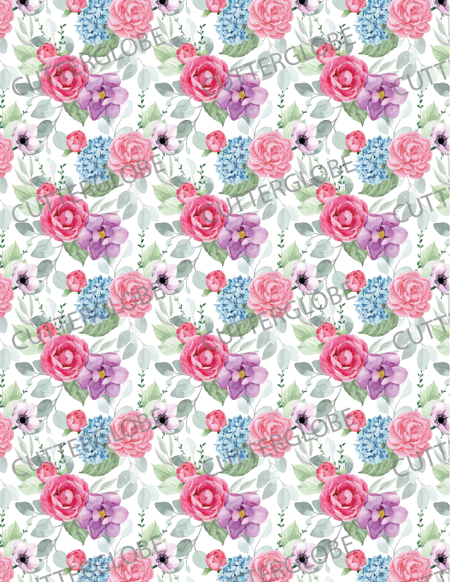 Floral 003 Transfer (Rose) – Cutterglobe