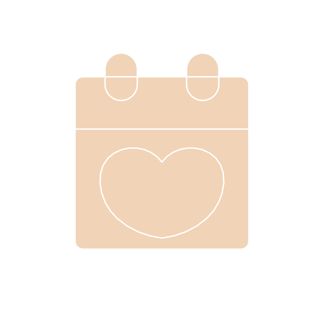 Heart Calendar Stud