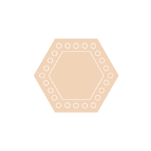 Load image into Gallery viewer, Hexagon Dotted Frame
