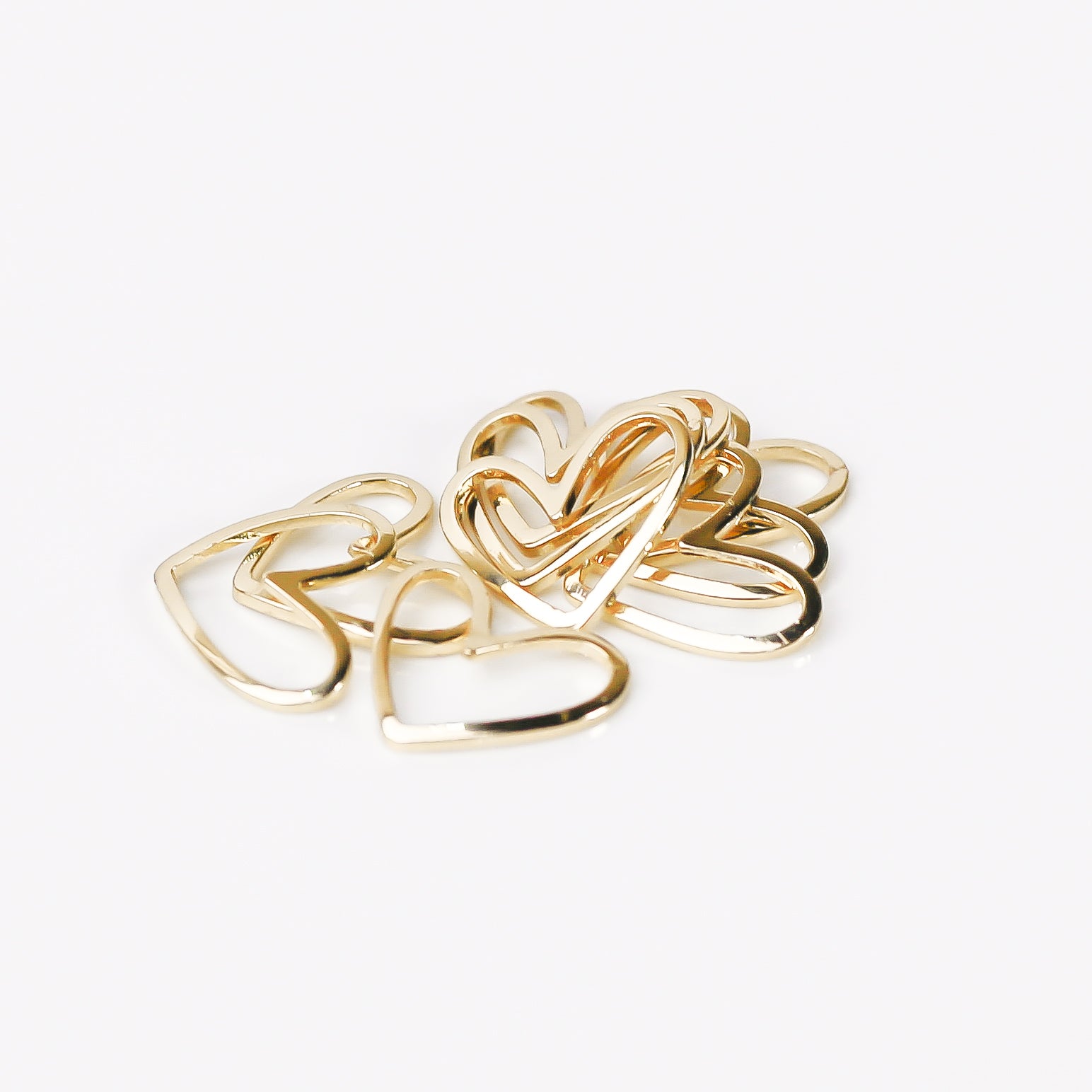 14k Organic Heart Bezels (10 pcs) – Cutterglobe