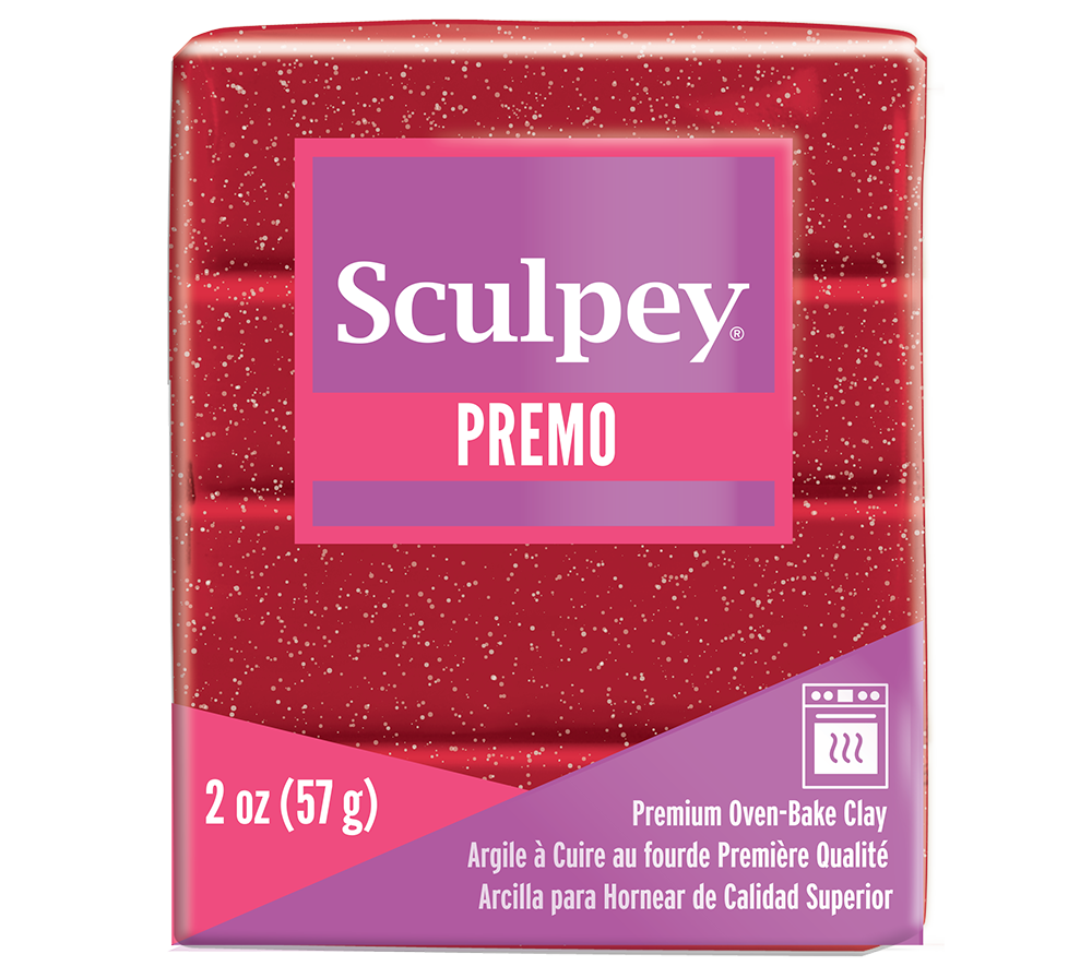 Sculpey Premo 57g - 5051 Red Glitter