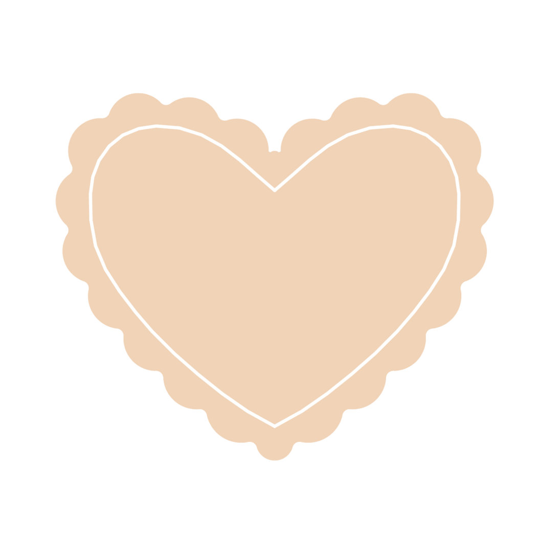 Scallop Heart Frame